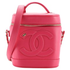 Chanel CC Mania Waschtischtasche aus Lammfell