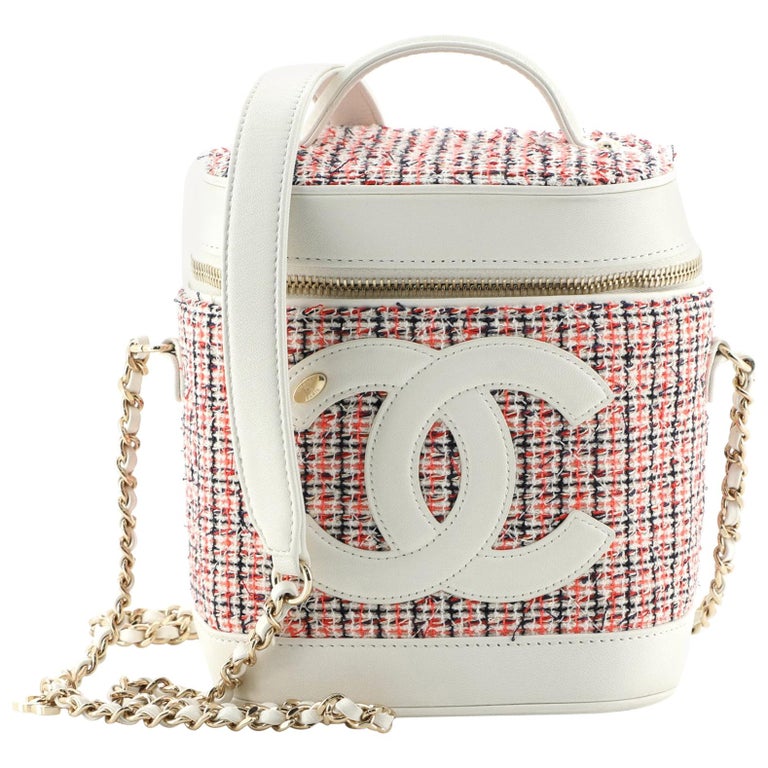 Red Chanel CC Mania Tweed Backpack