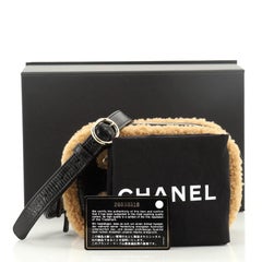 Chanel CC Mania Waist Bag Shearling and Shiny Crumpled Sheepskin Small