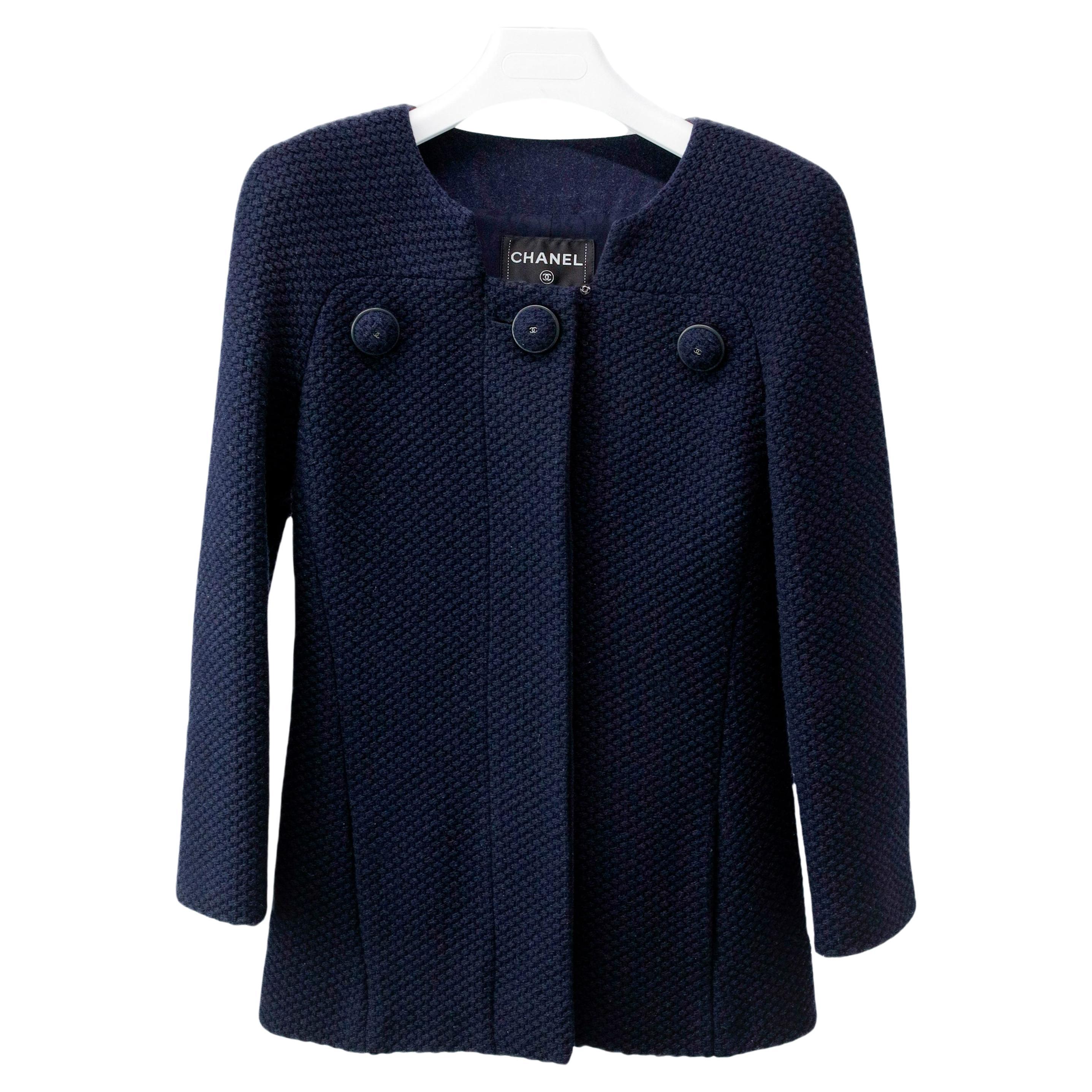 Chanel CC Massive Buttons Tweed Jacket  For Sale