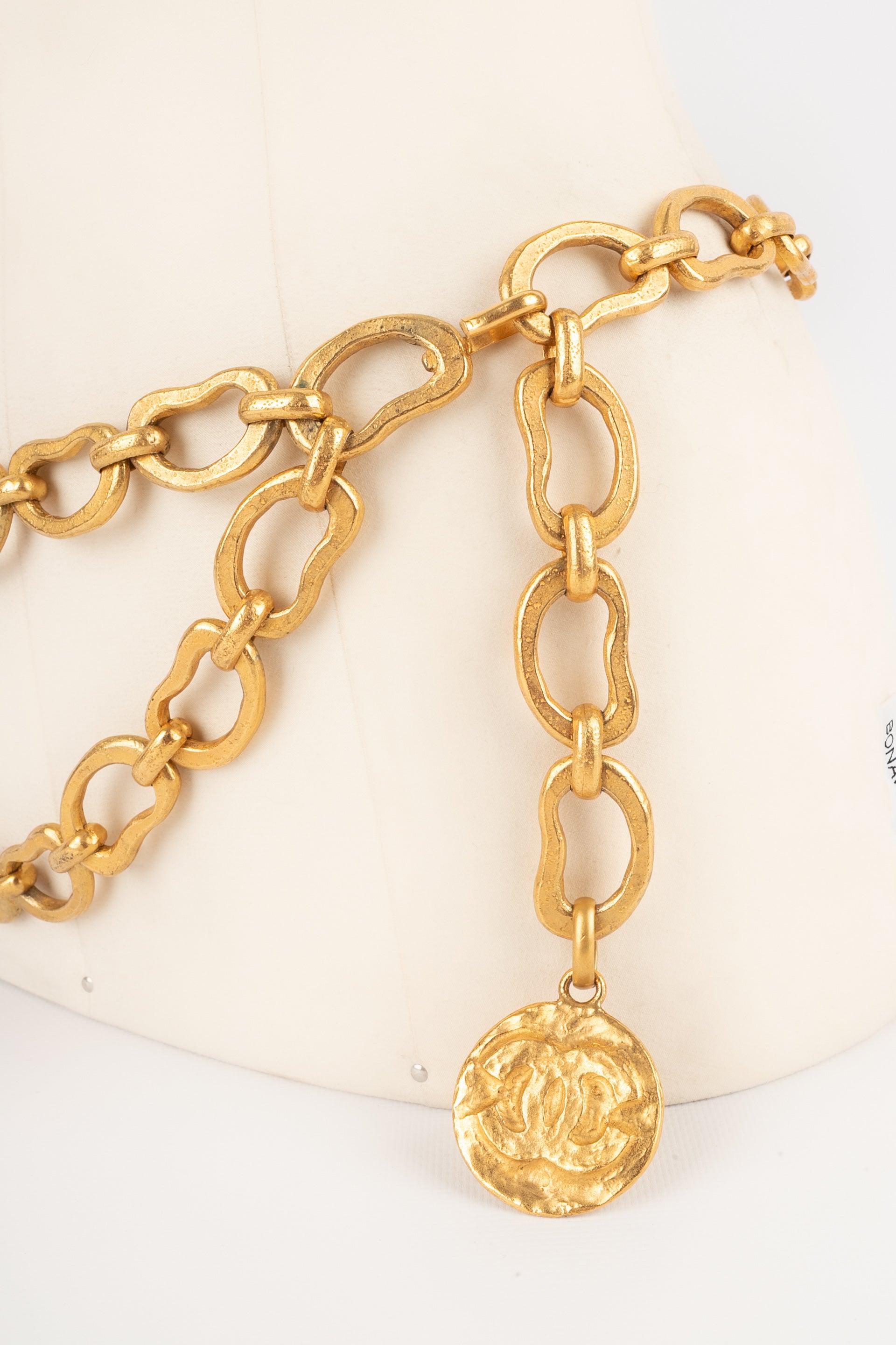 Orange Chanel CC Medallion Belt, Spring-Summer 1993