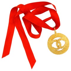 Chanel CC Medallion Choker Necklace 