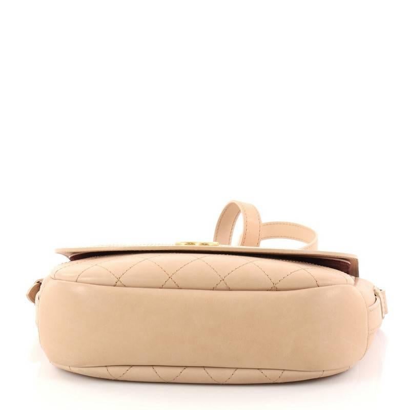 Women's or Men's Chanel CC Messenger Bag Quilted Calfskin Medium