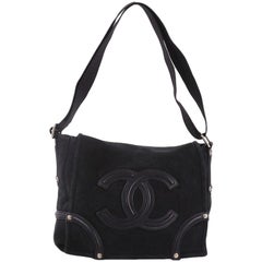 Chanel CC Messenger Bag Suede Medium