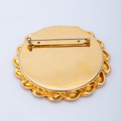 Broche Chanel CC Mirror Gold Tone (2005)
