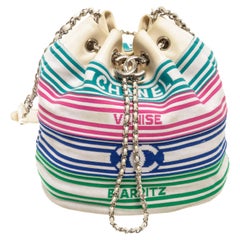 Chanel CC Multicolor Chain Bucket Bag