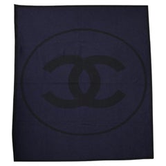 Coperta Chanel CC navy