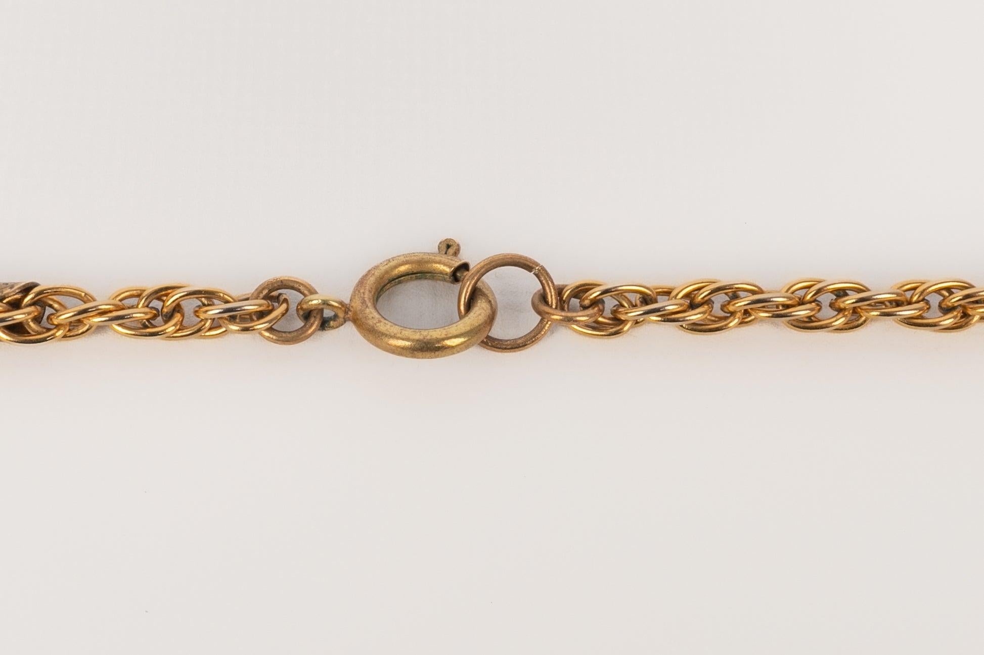 Chanel CC Necklace, 1980s For Sale 3
