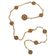 Chanel cc necklace 1980s