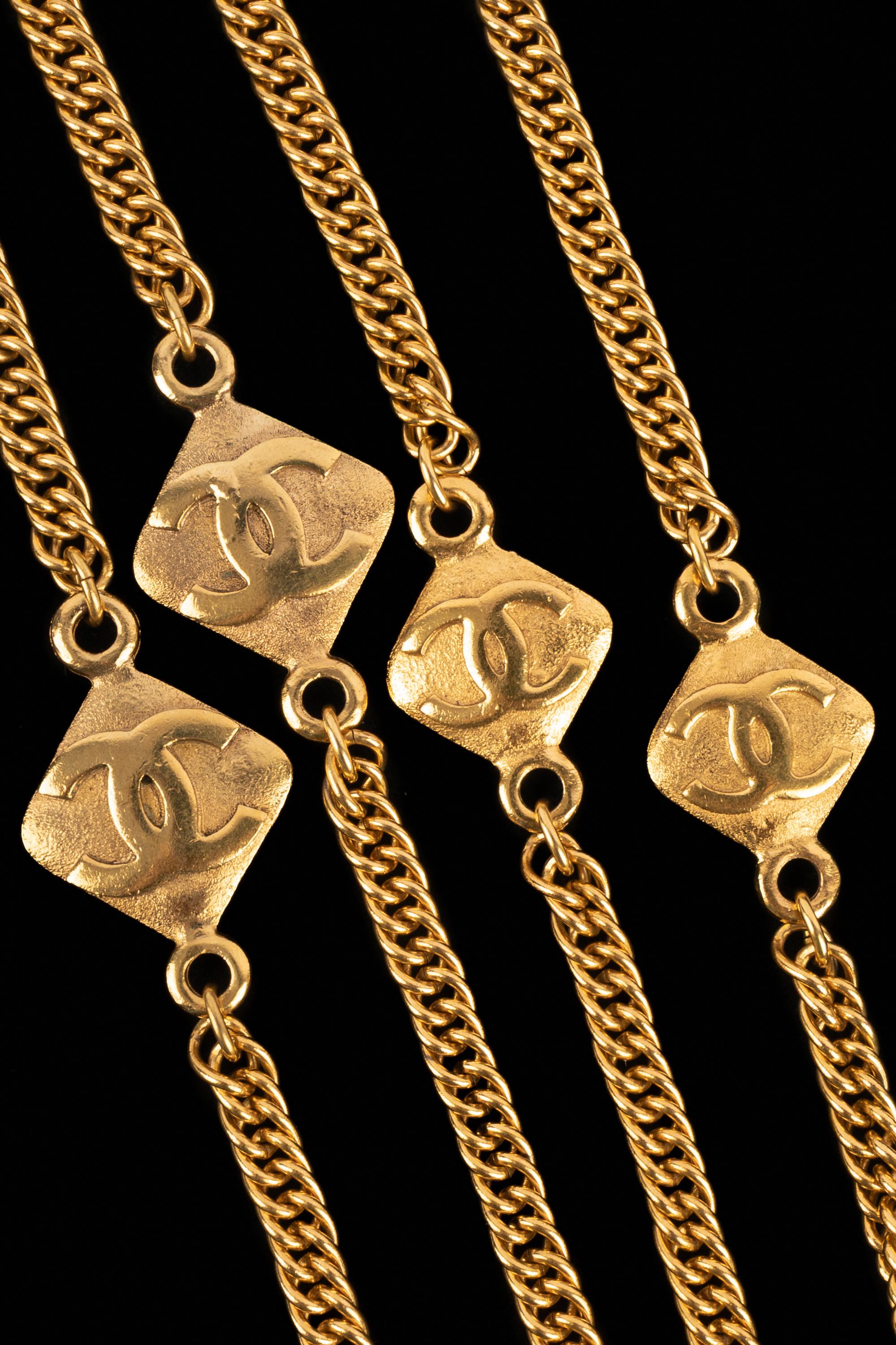 Chanel cc necklace 1990s In Excellent Condition In SAINT-OUEN-SUR-SEINE, FR