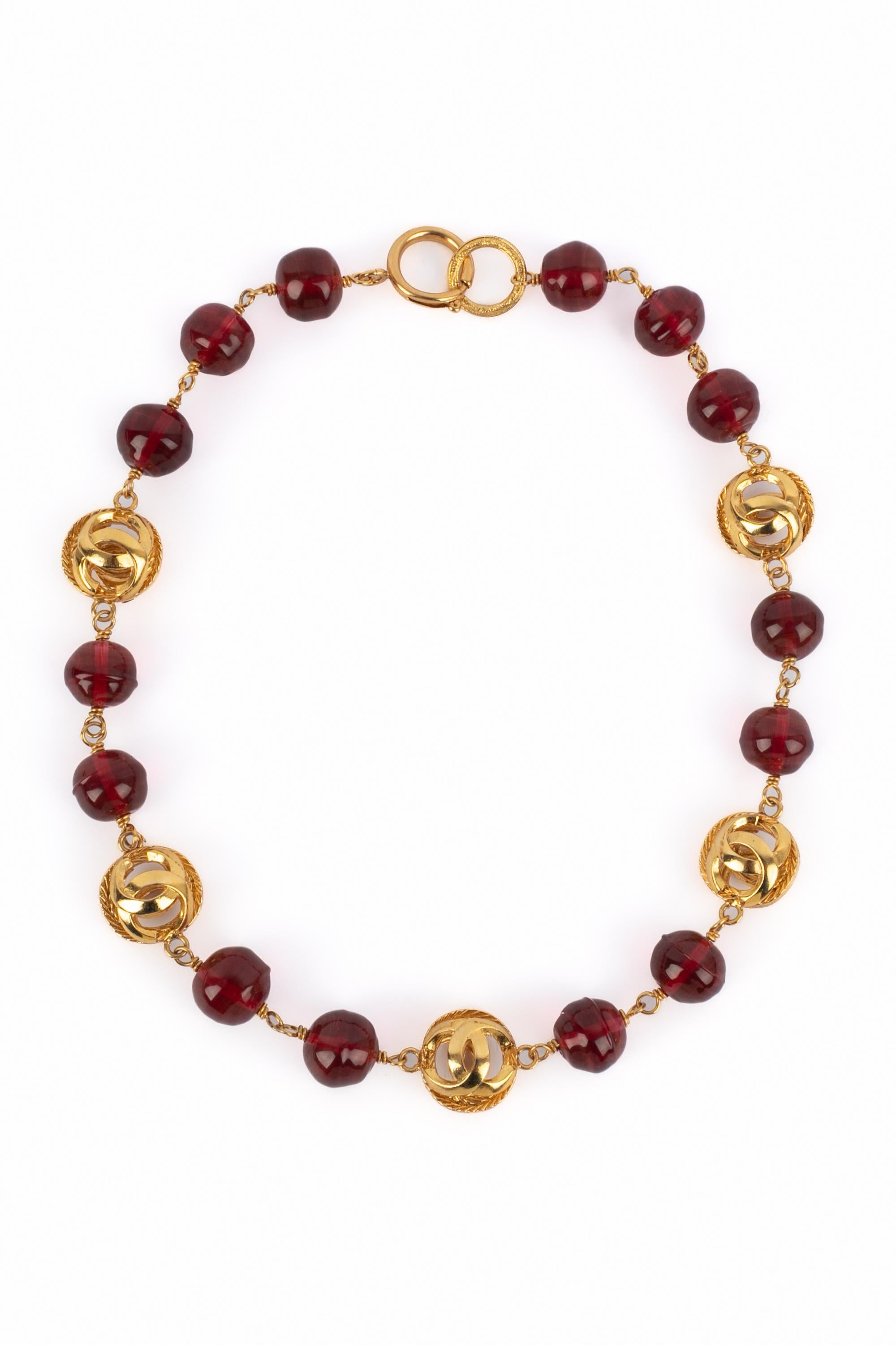 Collier Chanel cc des années 1990 Excellent état - En vente à SAINT-OUEN-SUR-SEINE, FR