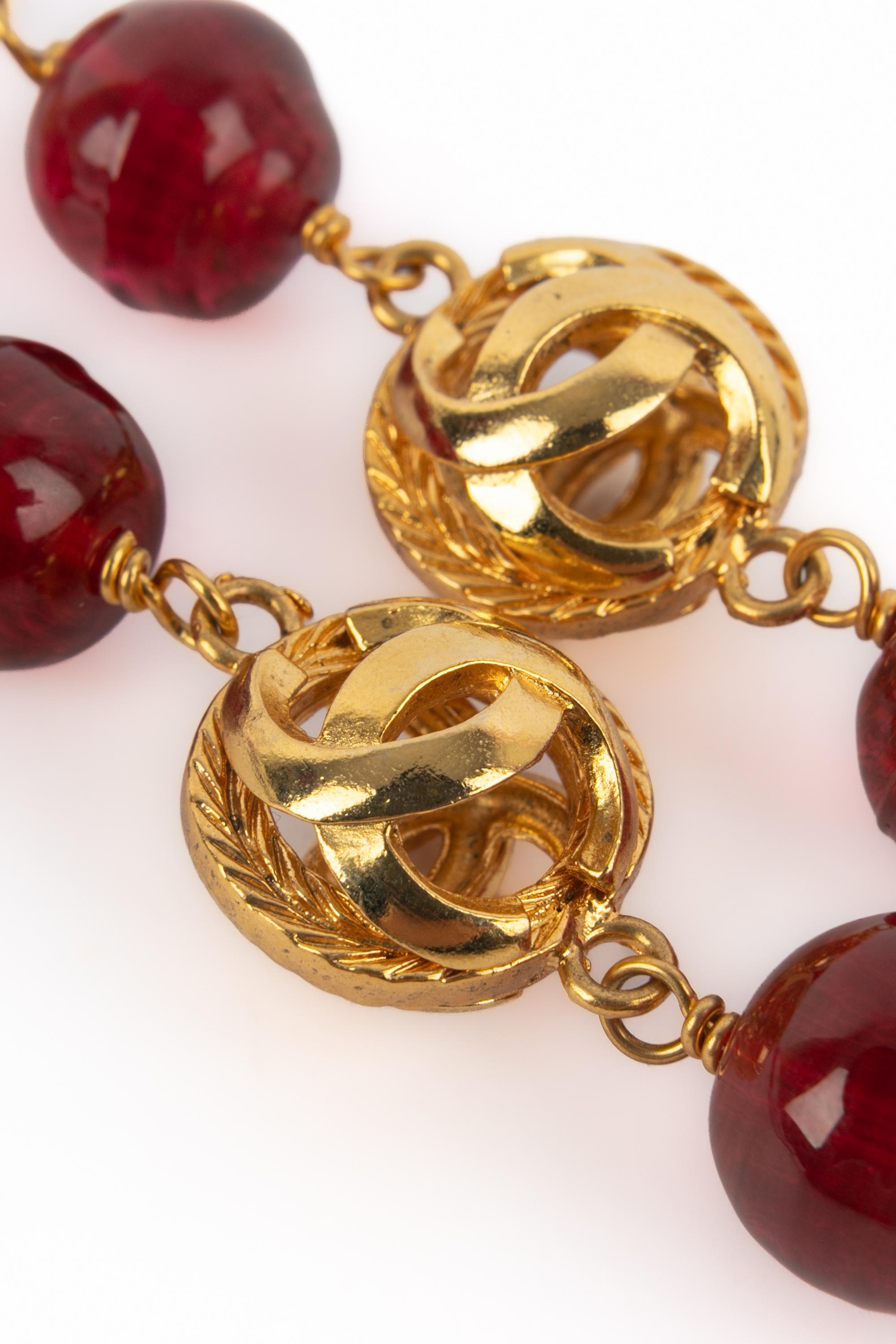 Collier Chanel cc des années 1990 en vente 1