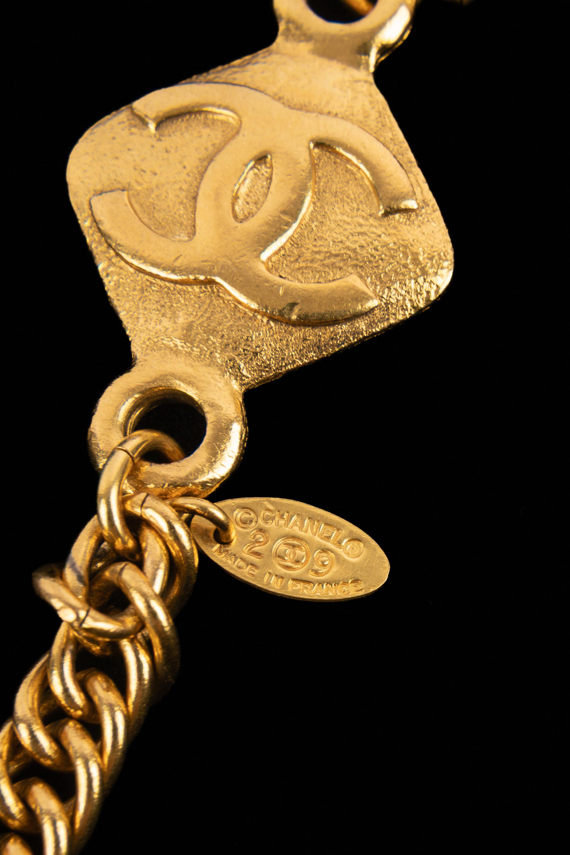 Chanel cc necklace 1990s 2