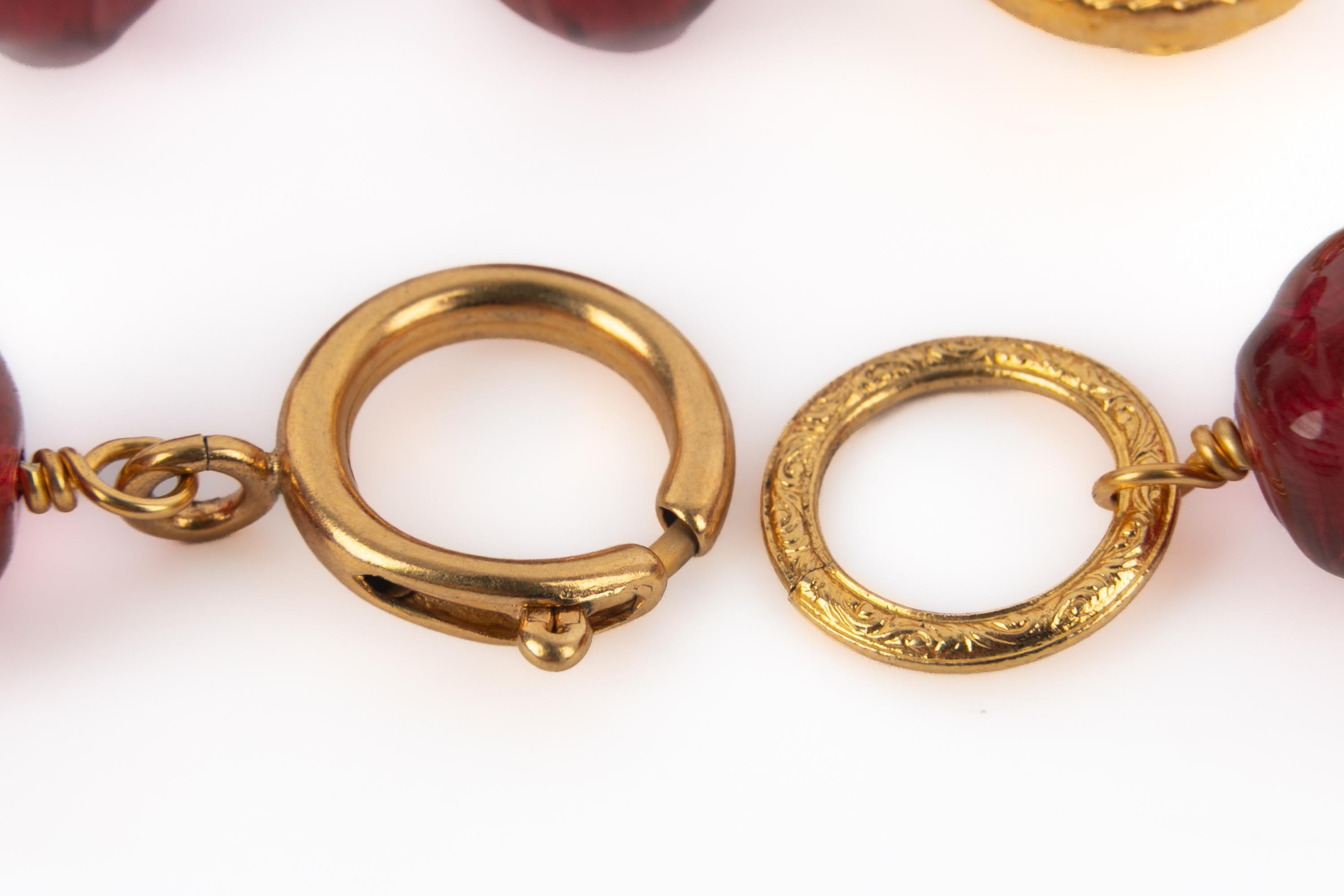 Collier Chanel cc des années 1990 en vente 2