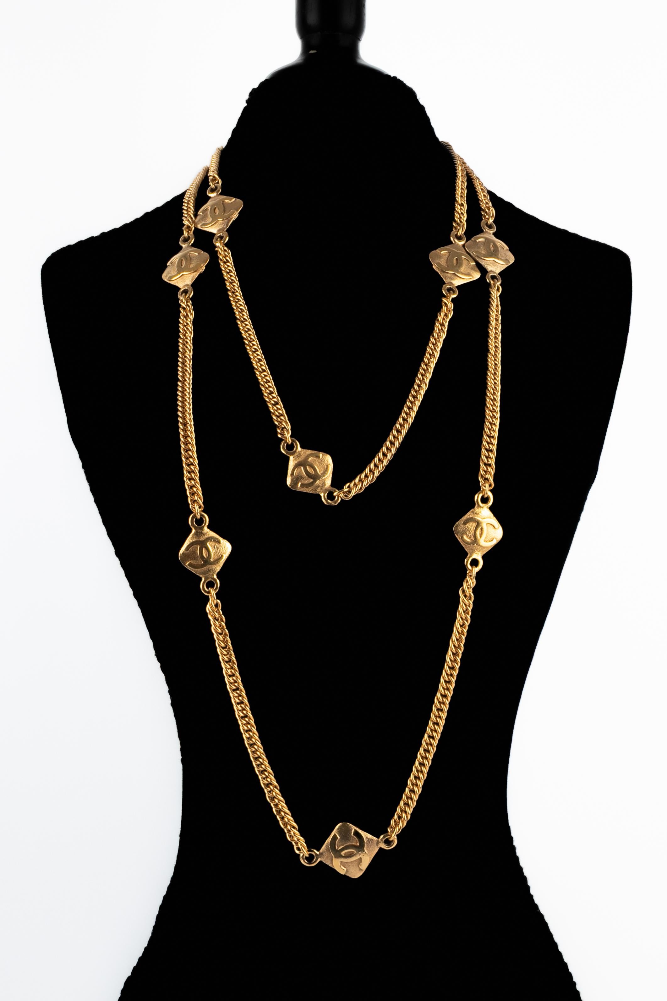 Chanel cc necklace 1990s 3