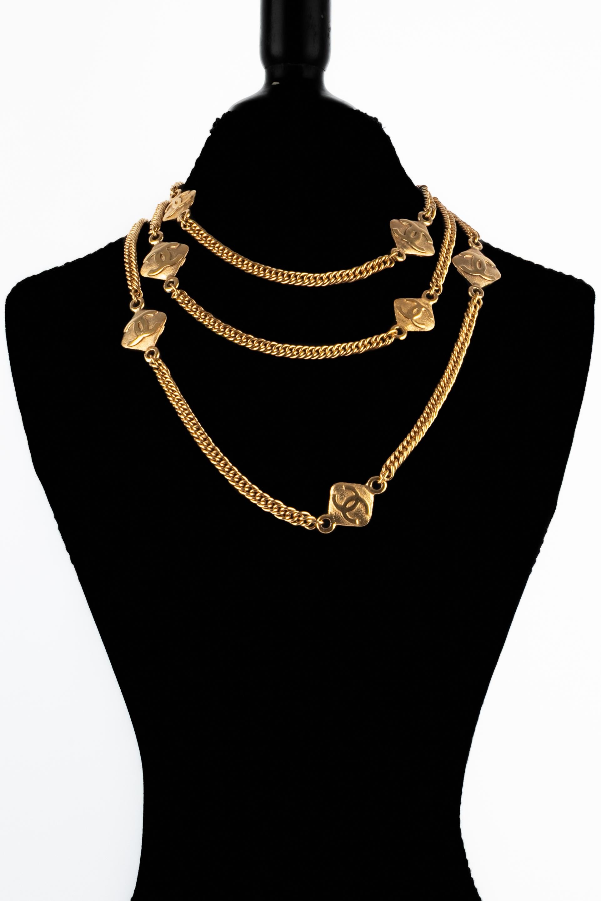 Chanel cc necklace 1990s 4