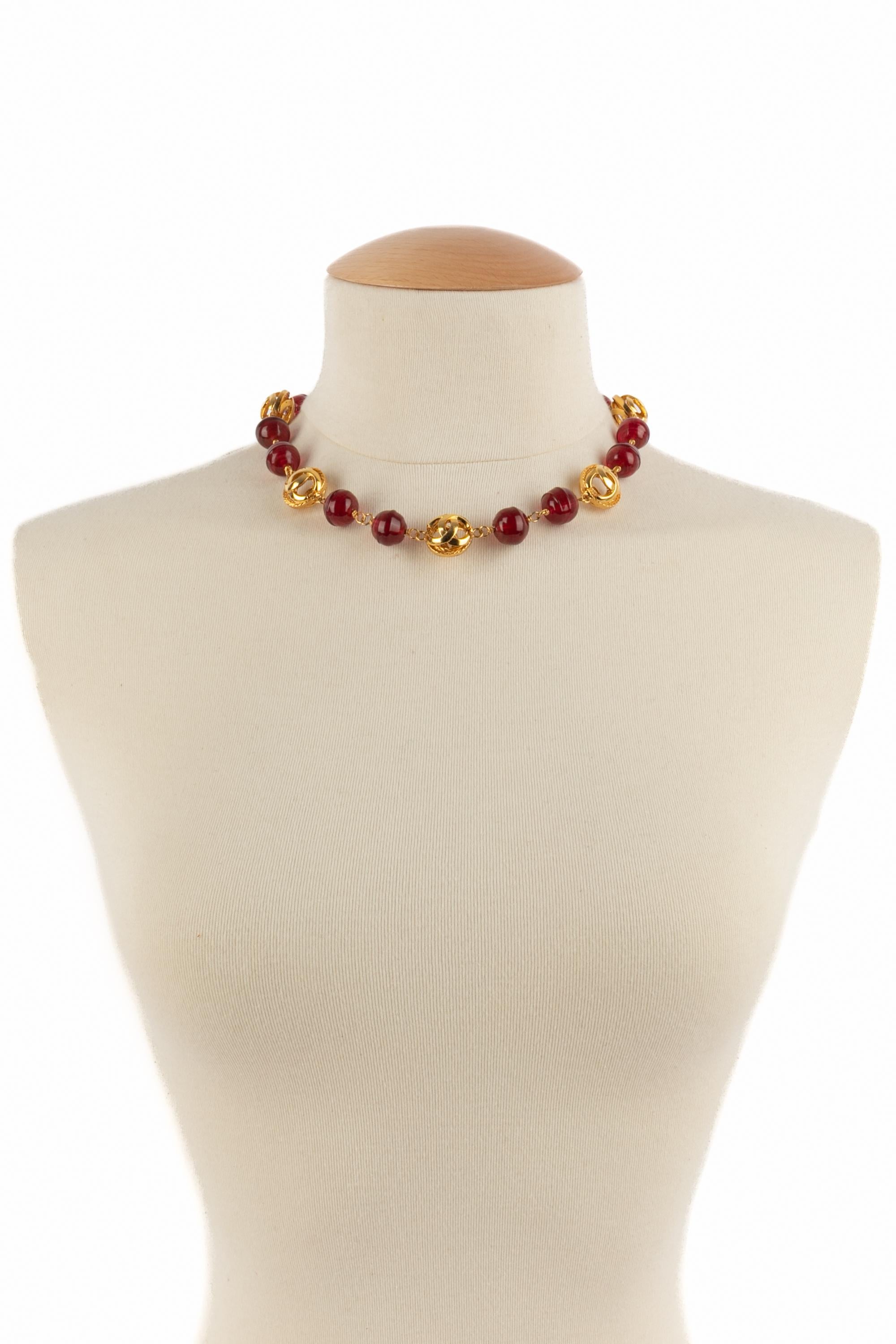 Collier Chanel cc des années 1990 en vente 4