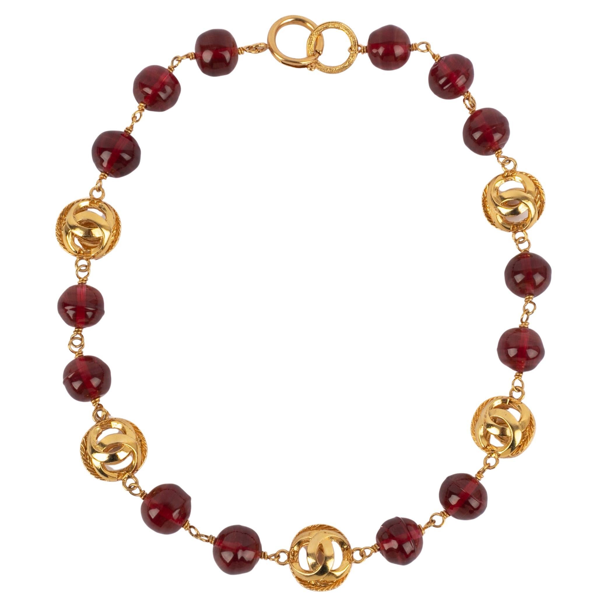 Chanel cc necklace 1990s