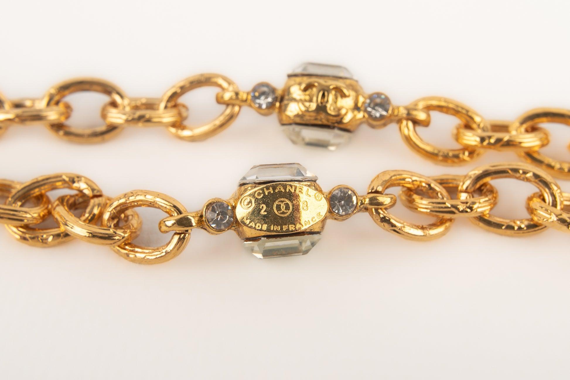 Chanel CC Necklace with Rhinestones, 2008 For Sale 2