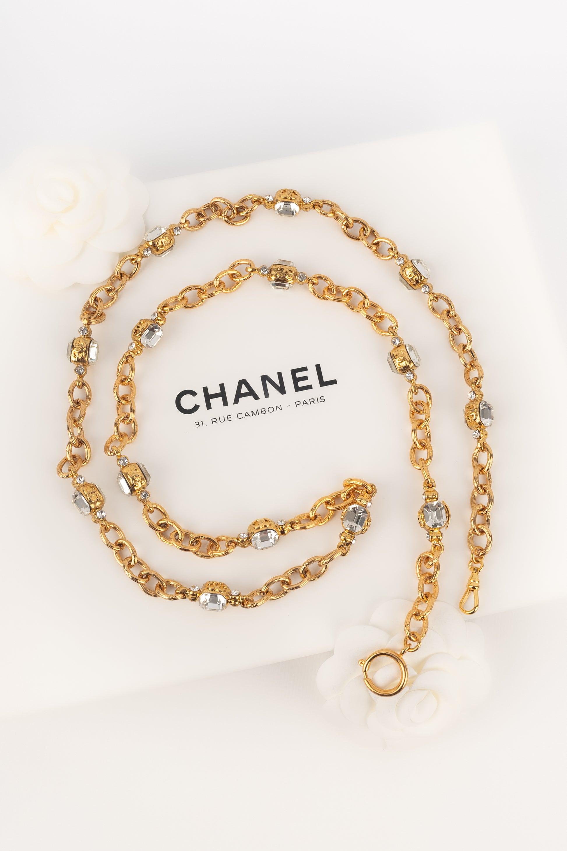 Chanel CC Necklace with Rhinestones, 2008 For Sale 5