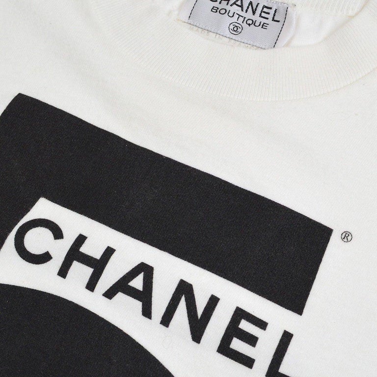 Authentic Chanel CC black T shirt , ex cond . size med ., 3/4 sleeve -  clothing & accessories - by owner - apparel
