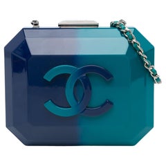 Chanel CC Ombre Acrylic Clutch on Chain