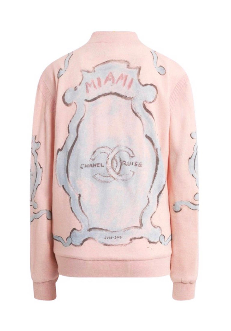 Chanel CC Pairs / Miami Runway Cashmere Bomber Jacket at 1stDibs