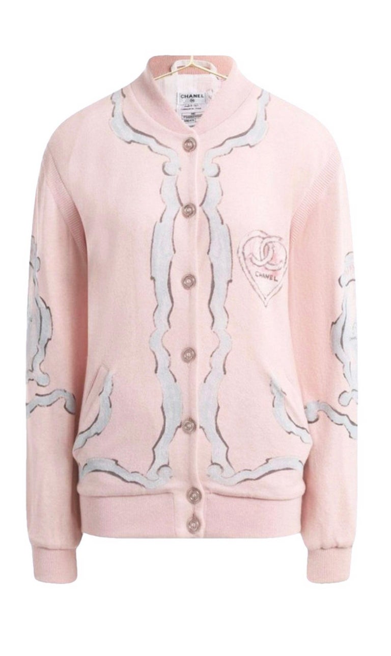 Chanel CC Pairs / Miami Runway Cashmere Bomber Jacket at 1stDibs