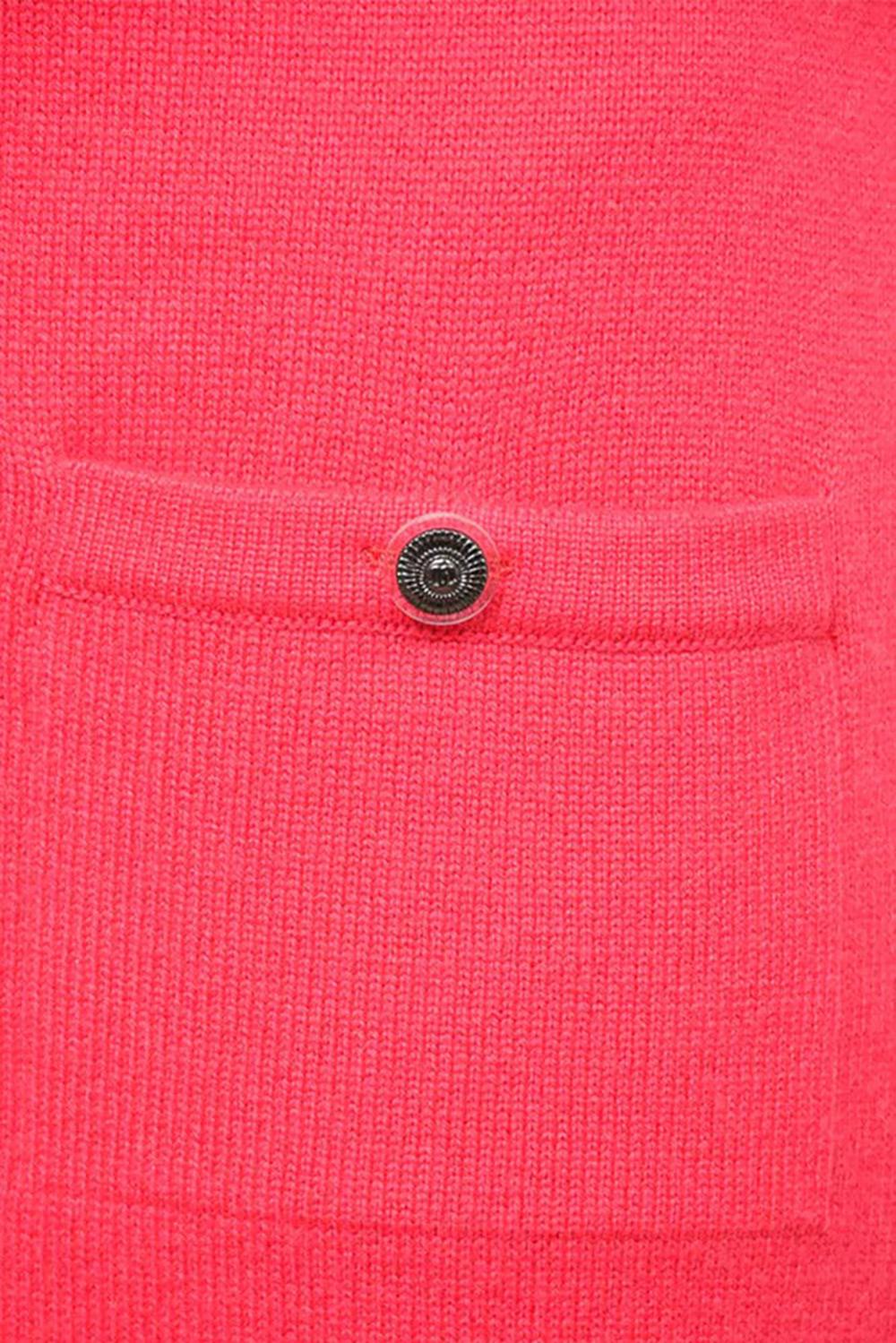 Women's or Men's Chanel CC Patch Candy Pink Cashmere Dress For Sale