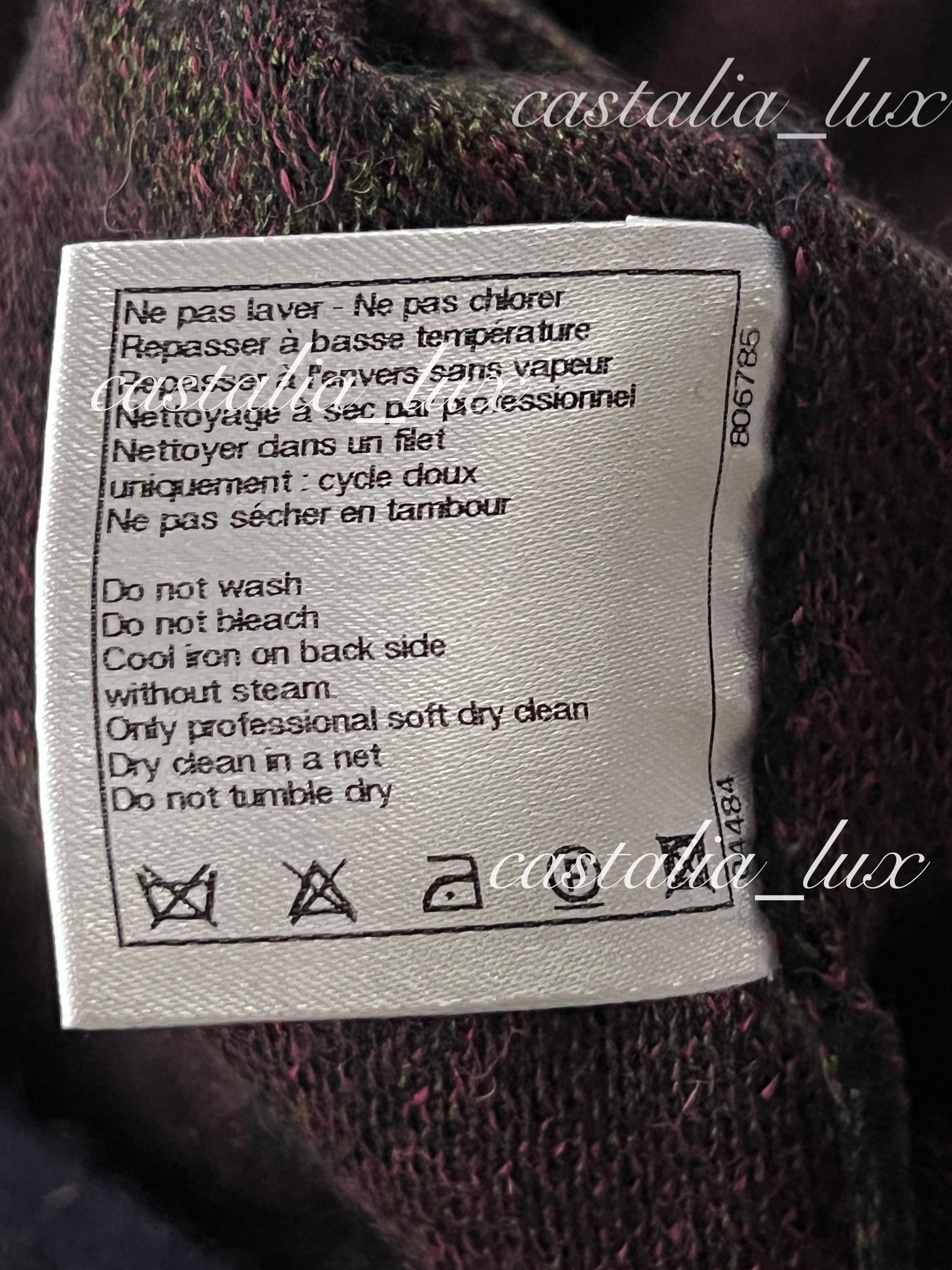 Chanel CC Patch Tartan Cashmere Dress 4