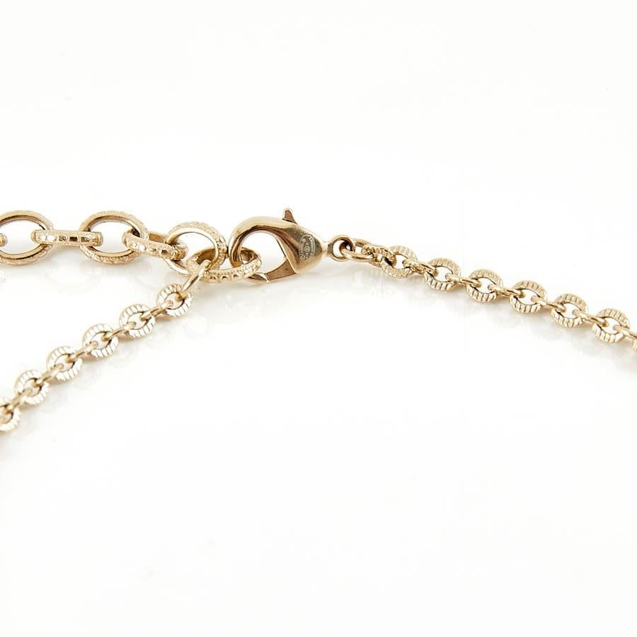 Women's Chanel CC  Pearl Transparent Resin Gold Toned Long Necklace