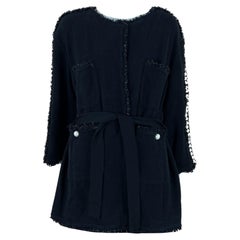 Chanel CC Pearls Embellished Black Jacket