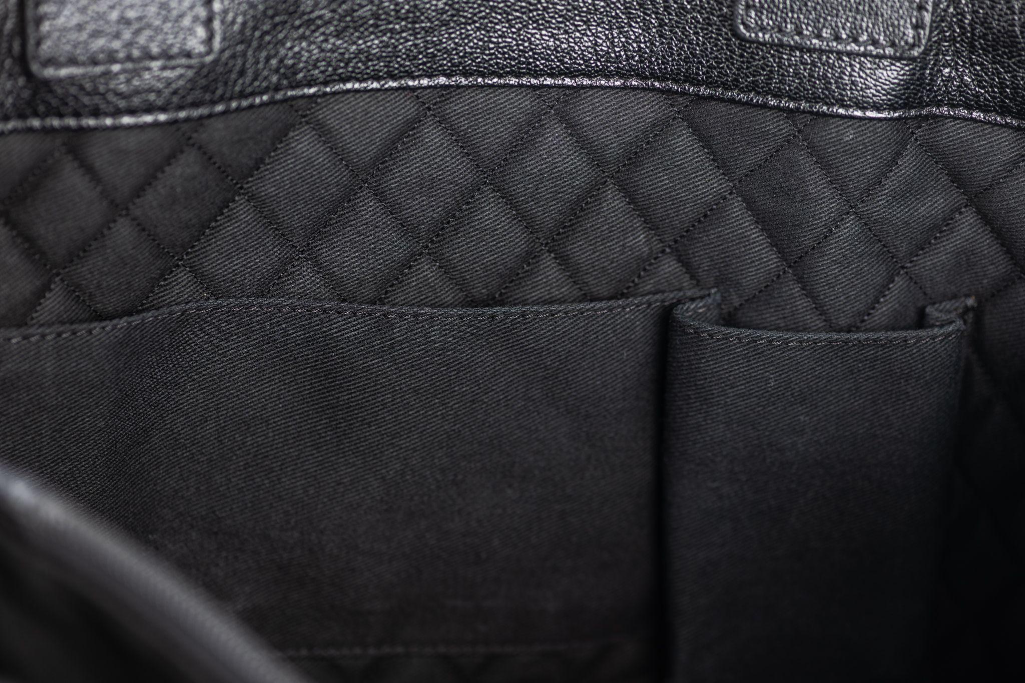 Chanel CC Perforated Leather Black Tote For Sale 11