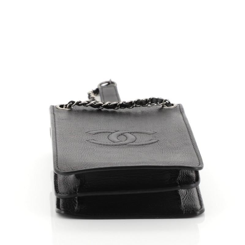 Women's or Men's Chanel CC Phone Holder Crossbody Bag Calfskin
