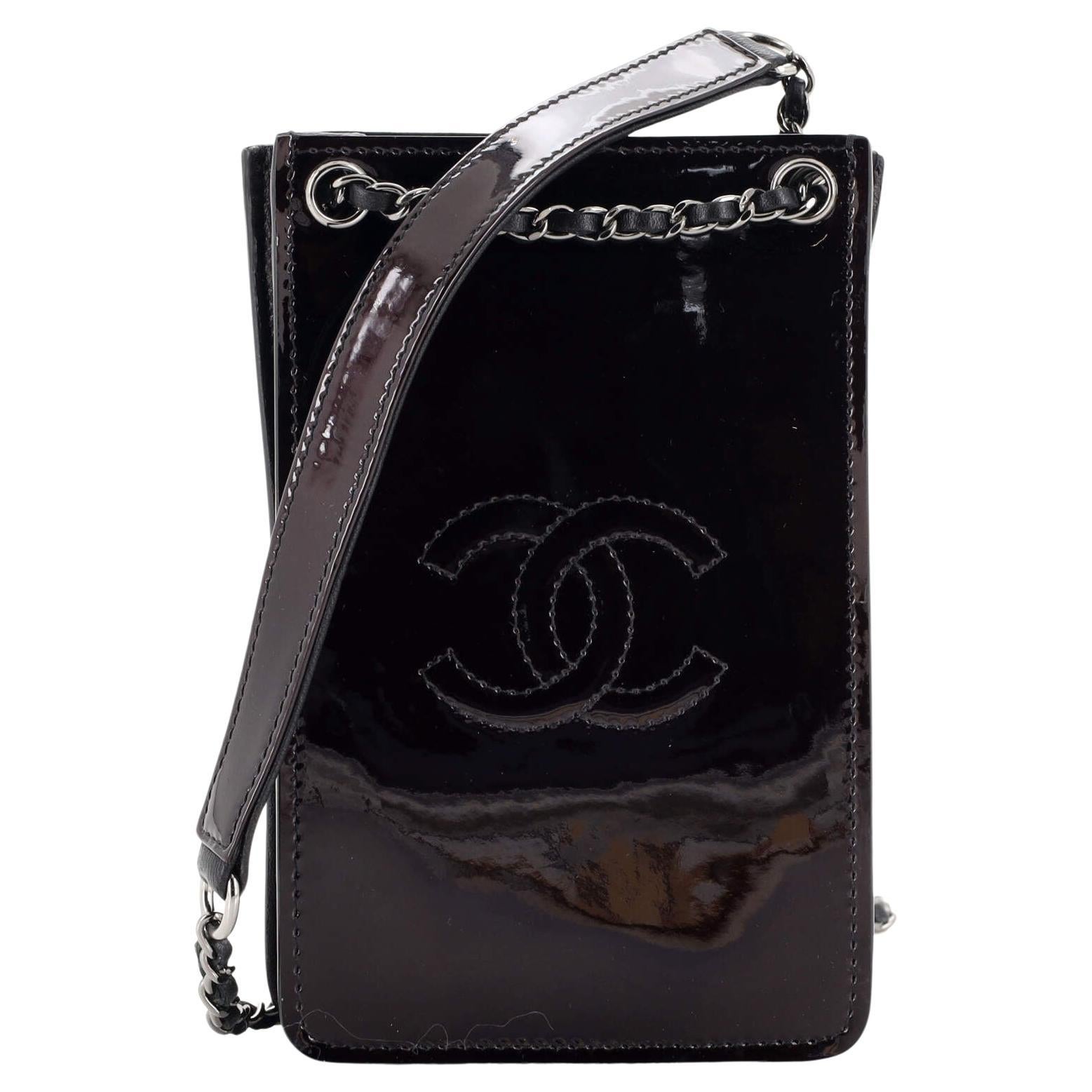 Chanel CC Phone Holder Crossbody Bag Patent