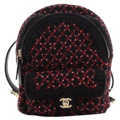 Chanel CC Pocket Backpack Knit Fabric and Leather Mini Chanel CC Pocket Backpack Knit Fabric and Leather Mini
