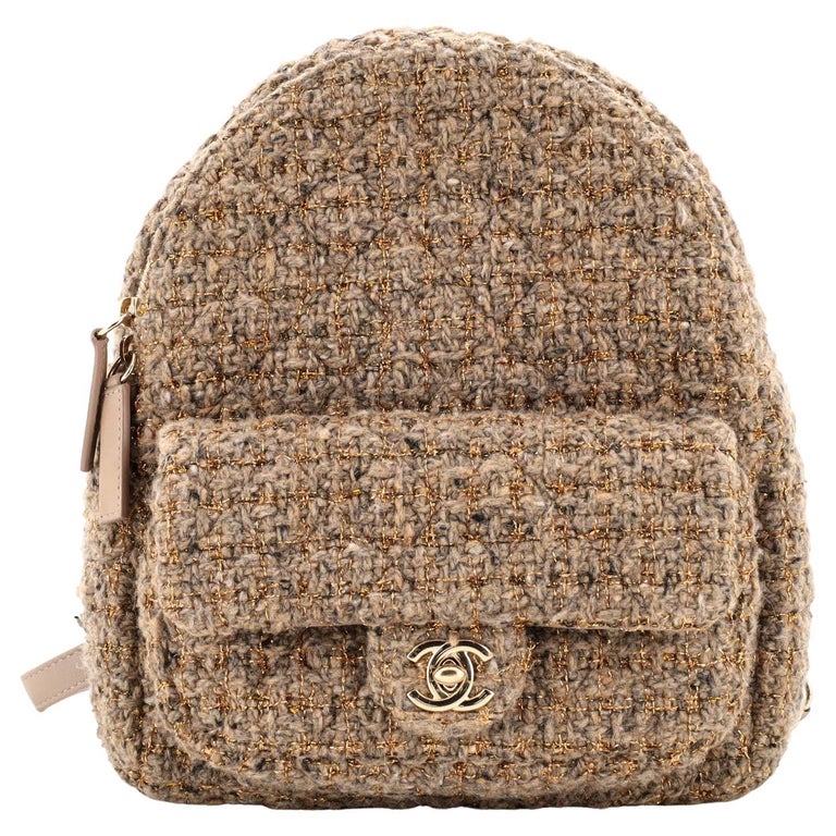 Chanel Tweed On Square Stitch Bubble Bag - Vintage Lux