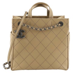Chanel CC Pocket Tote Quilted Calfskin Small