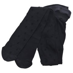 Chanel CC Print Pantys Medias NUEVO Con Caja Talla Medio II