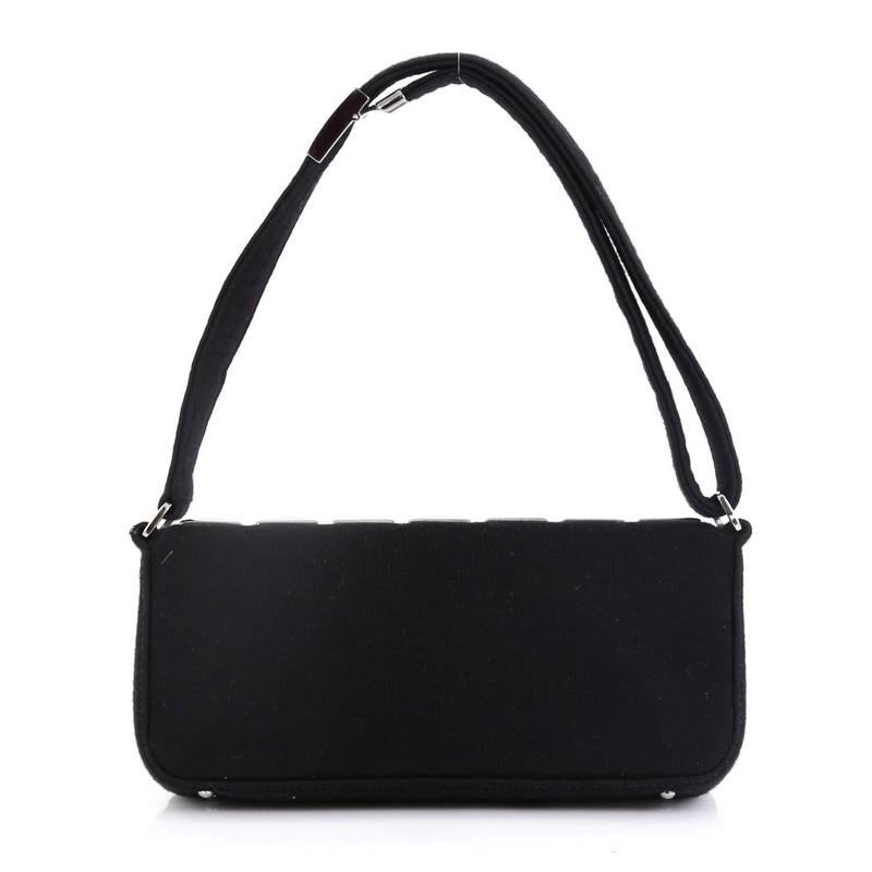 Chanel CC Pyramid Stud Flap Bag Embellished Jersey In Good Condition In NY, NY