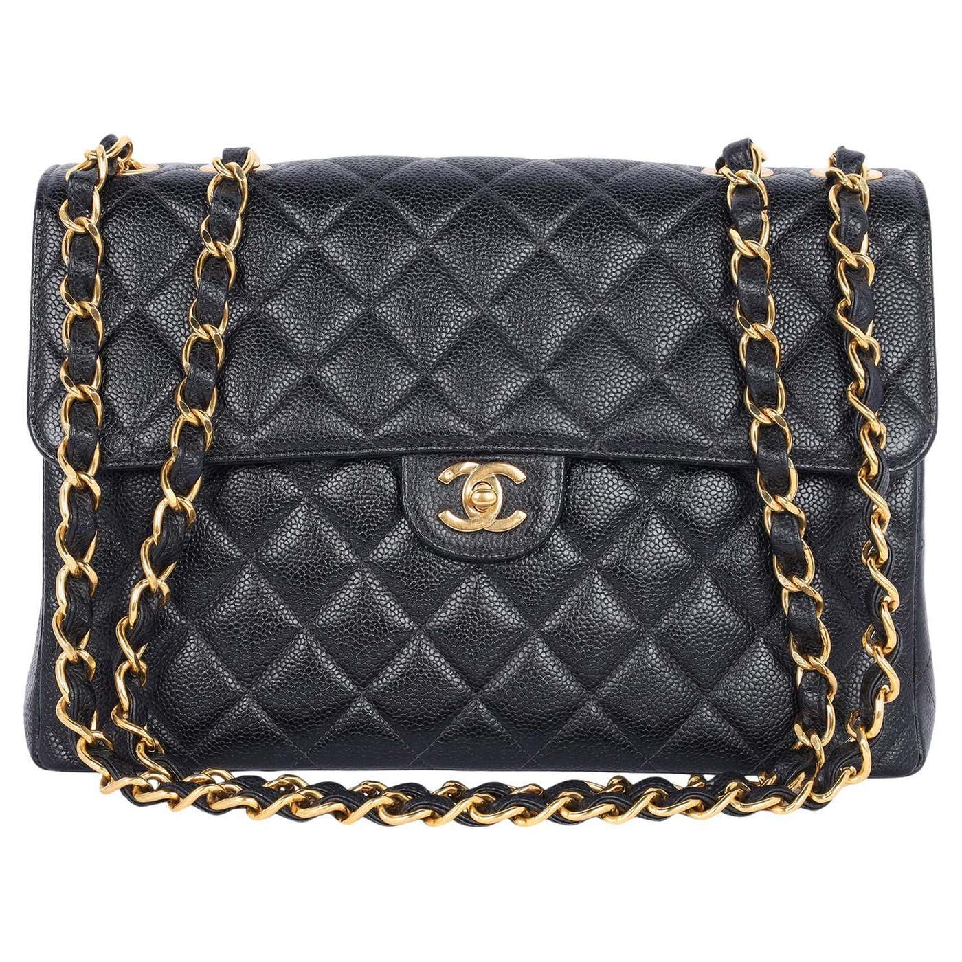 Chanel CC Quilted Jumbo Classic Caviar Leather Flap Bag For Sale At 1stDibs chanel-cc-quilted-jumbo-classic-caviar-leather-flap-bag-for-sale-at-1stdibs