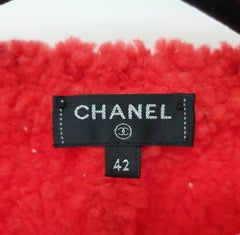 Chanel CC Red Teddy Sweater