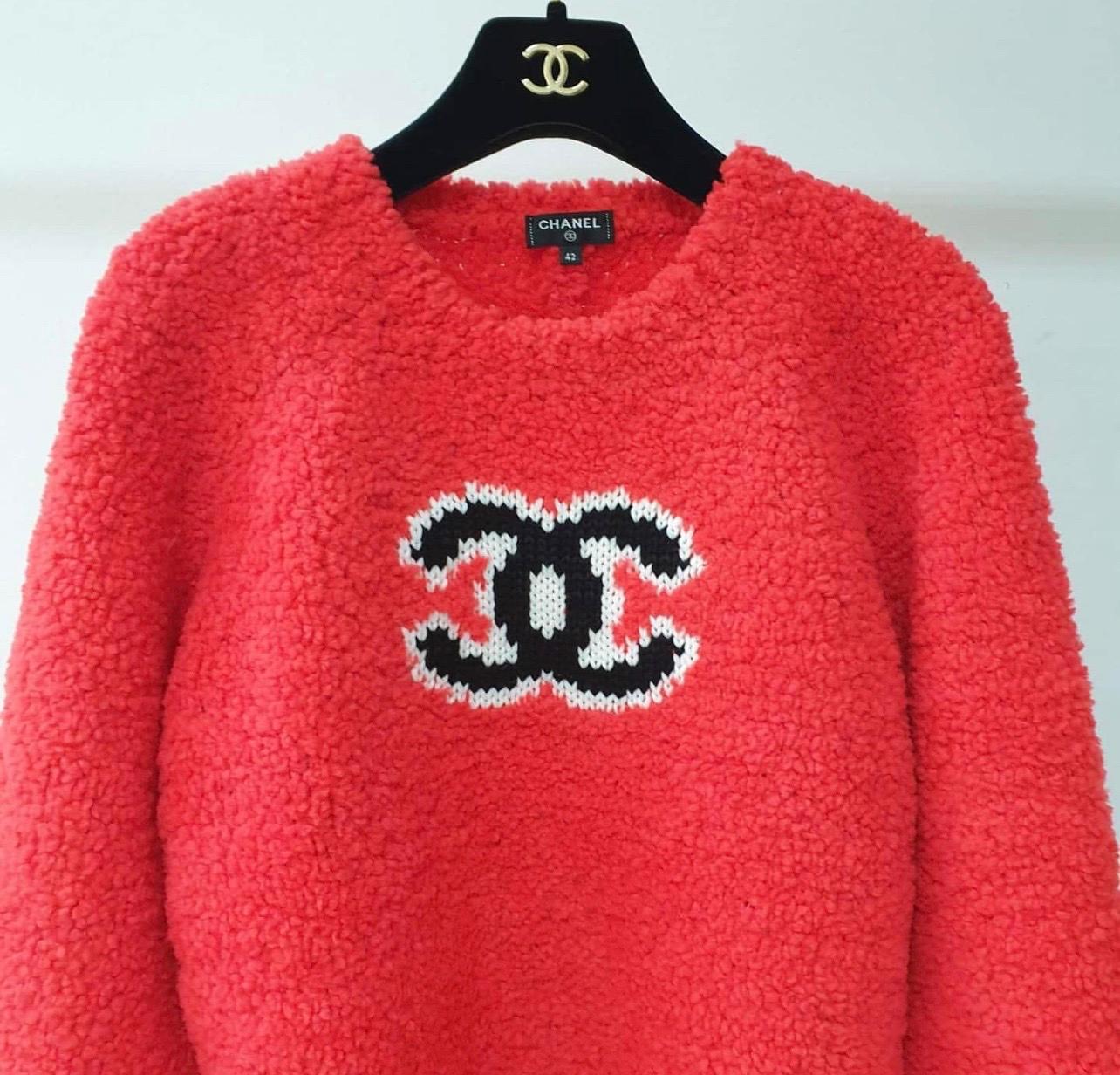 chanel teddy sweater