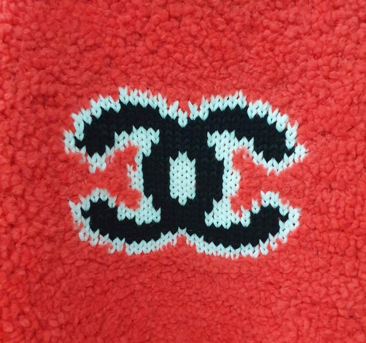 chanel red sweater