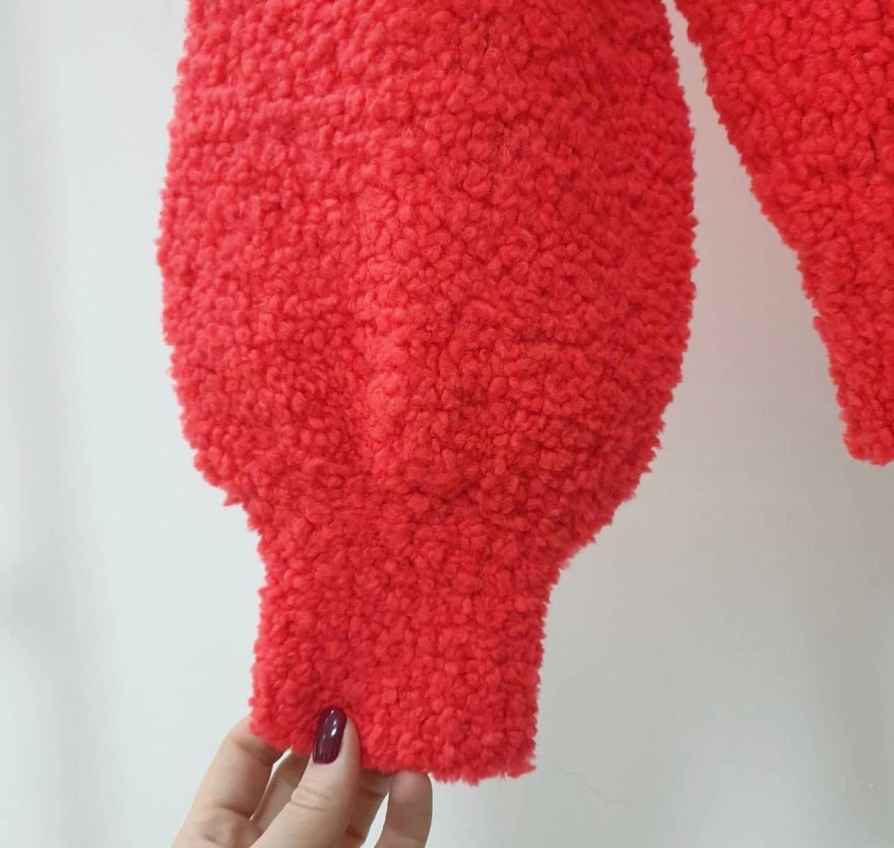 red chanel sweater