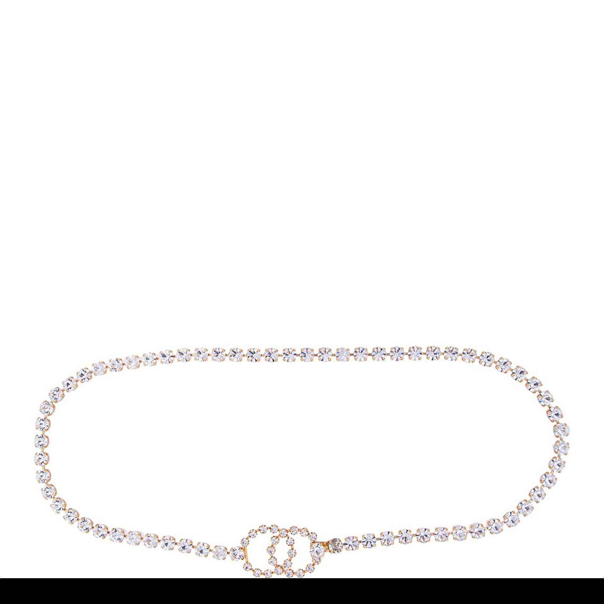 Chanel CC Rhinestone Diamond Belt For Sale 1