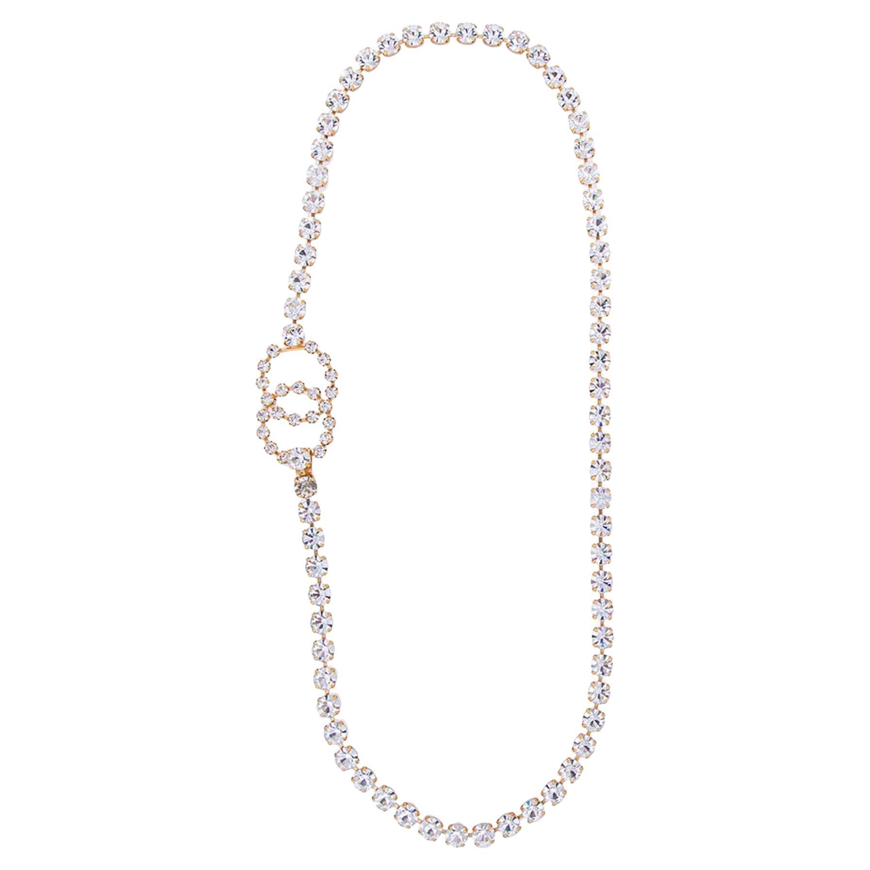 Chanel CC Rhinestone Diamond Belt