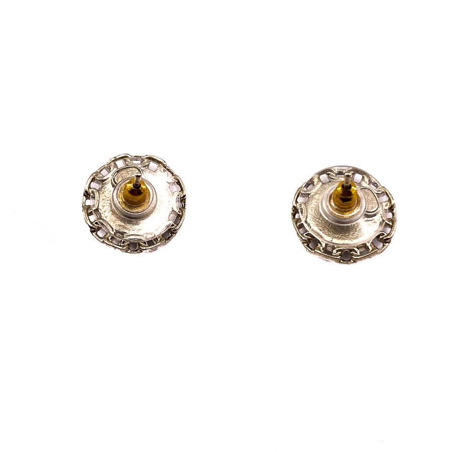 chanel round earrings