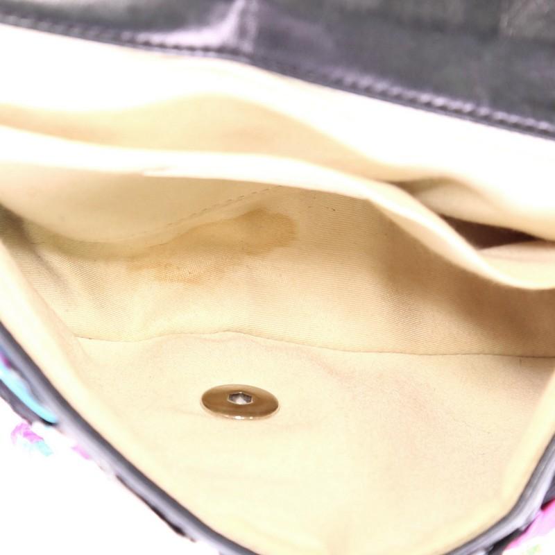 Chanel CC Scarf Flap Bag Silk and Lambskin Medium 1