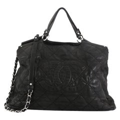 Chanel CC Sea Hit Tote Quilted Iridescent Calfskin Large